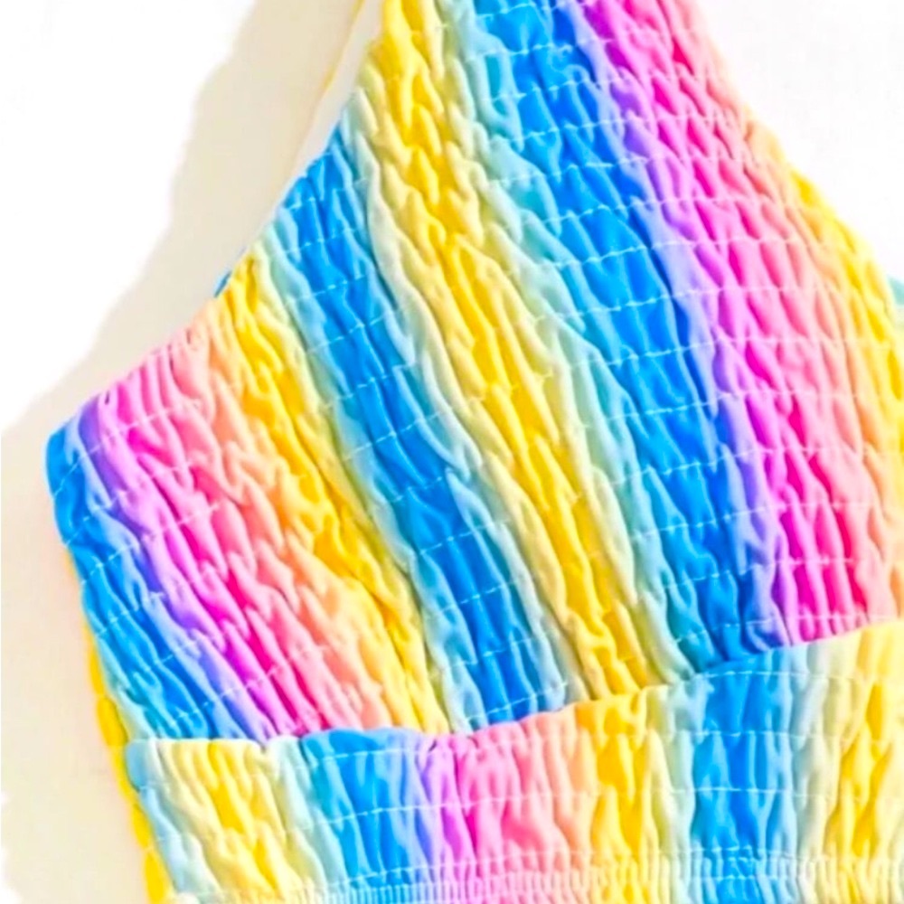 New!! Sexy Stitch Mulit Color Stripe Bikini!. - Picture 7 of 8